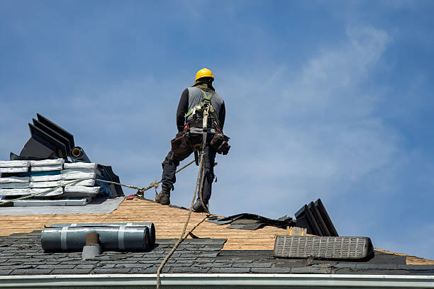 Professional Flat Roof Repair technician working in Sumterville, FL